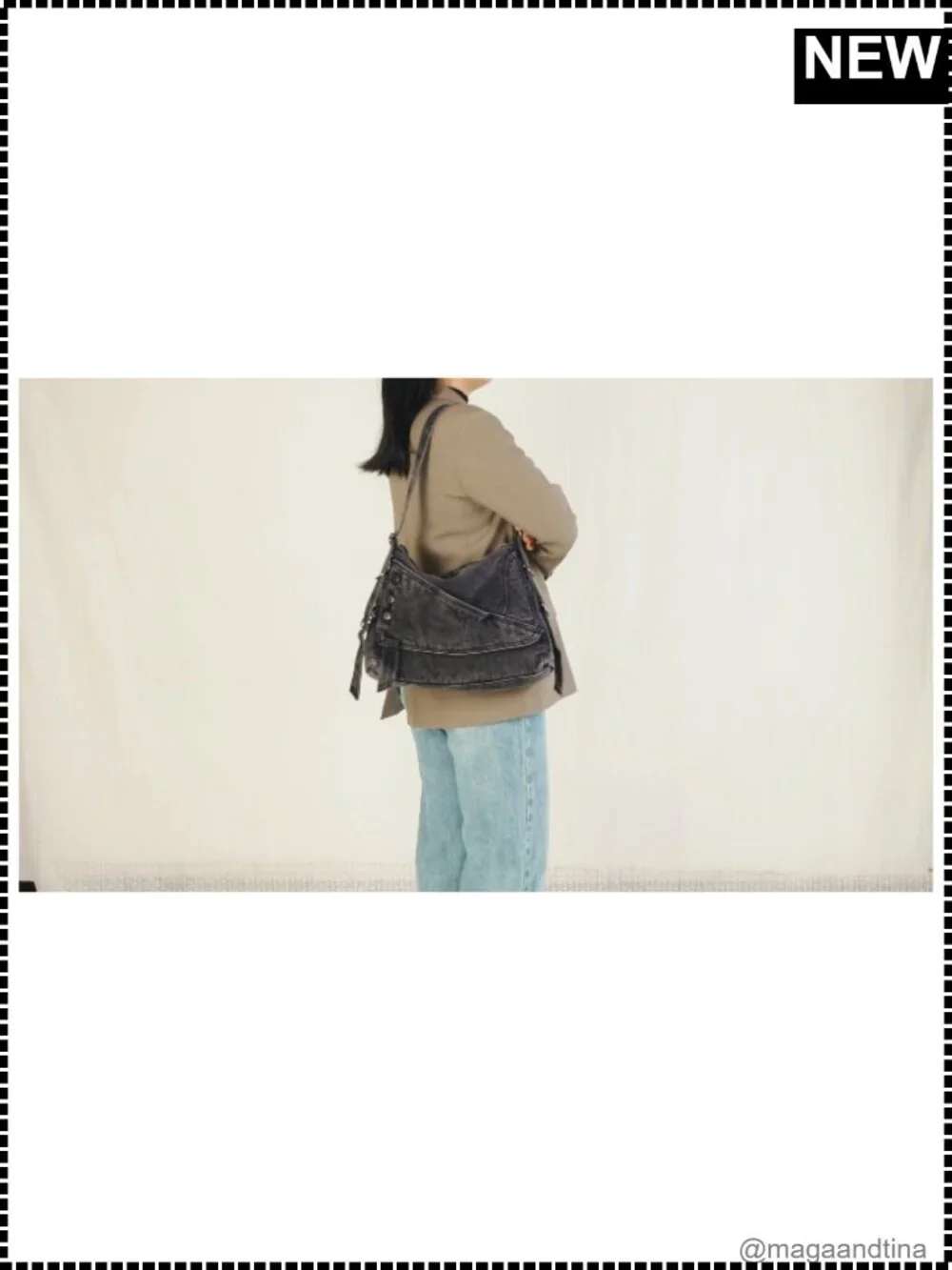 N/A denim shoulder